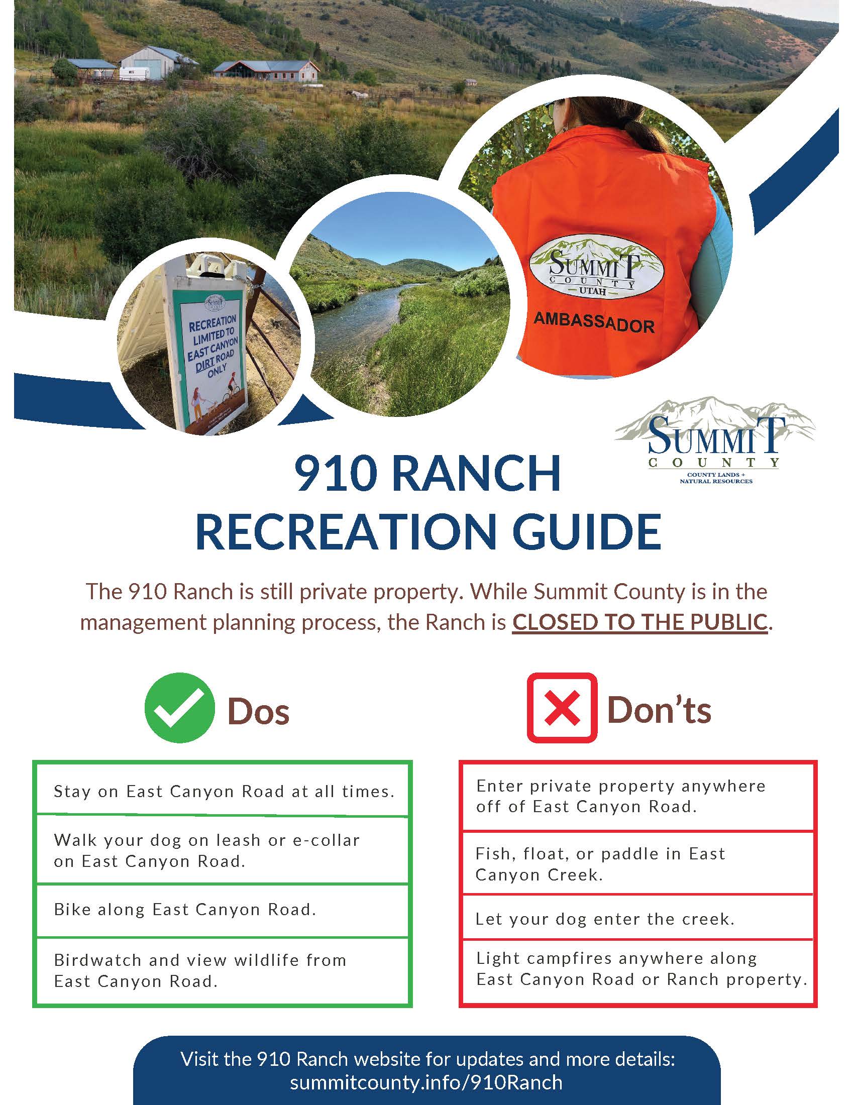 910 Ranch Recreation Flyer 2025